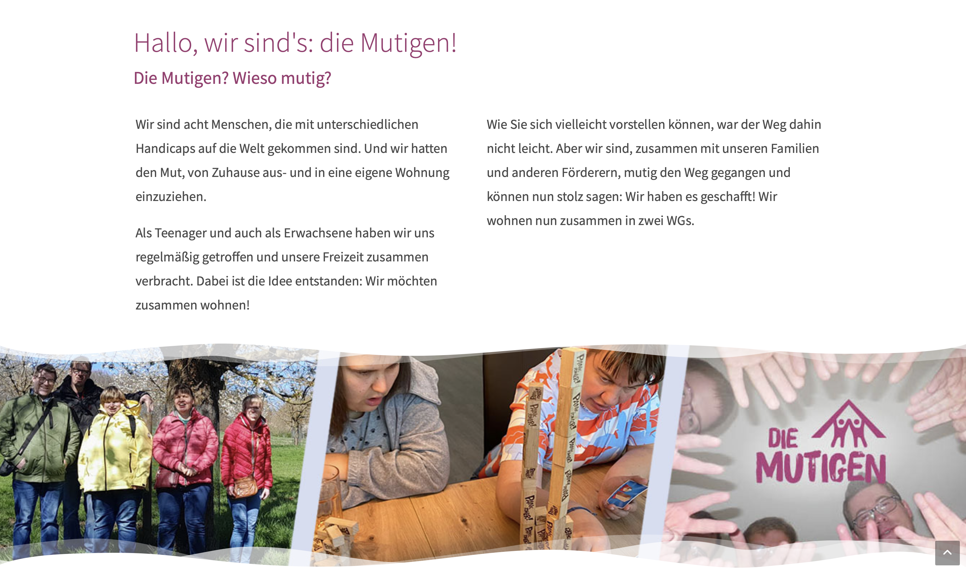 Website „Die Mutigen e.V.“